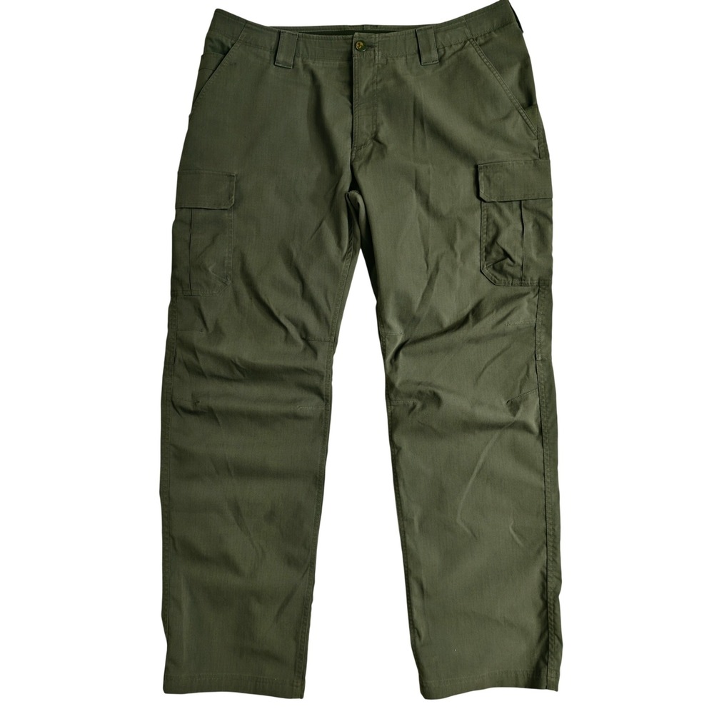 Under Armour Storm Tactical Cargo Pants Mens 40/34 Olive Green Ripstop Outdoor
